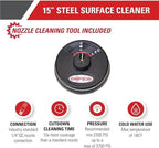 Simpson 15" Steel Pressure Washer Surface Cleaner, 2026 Version, 80299 - Image 3
