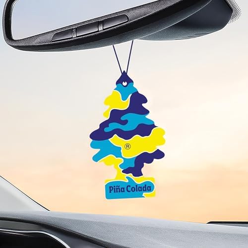 LITTLE TREES Car Air Freshener | Hanging Tree Provides Long Lasting Scent for Auto and Home | 24 Air Fresheners |Piña Colada - Image 5