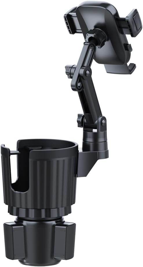 Cup Holder Phone Mount for Car, 2 in 1 Cell P Car Mount 360 Rotation Cup Holder Expander for Stanley 10-40oz Drink Bottles, Mugs and Phone Compatible with iPhone Samsung - Image 6