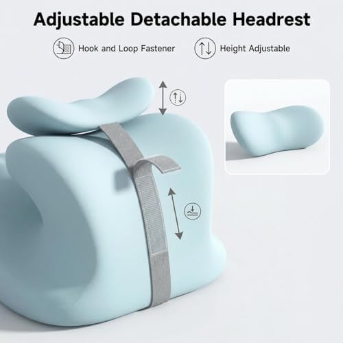 Orthopedic Memory Foam Wedge Pillow and Positioning-Waterproof Soft Velvet Coat Ergonomic Back, Hip and Waist Support-Provide Intimate deep Support Gift for his Wife. (Green) - Image 2