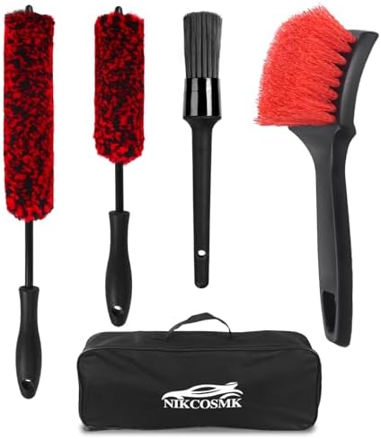 Wheel Brush, Wheel & Rim Cleaner Brush, Tire Brush, Wheel Cleaning Brush by NIKCOSMK