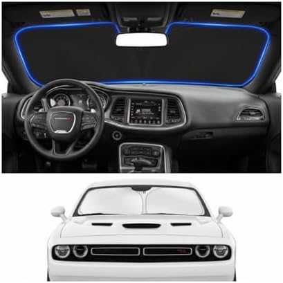 Custom Fit Windshield Sun Shade for Dodge Challenger 2015-2026 by Unknown