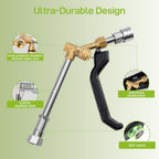 Swivel Pressure Washer Gun with Extension Wand 3/8” Quick Connect M22 Fittings, 5000PSI - Image 4