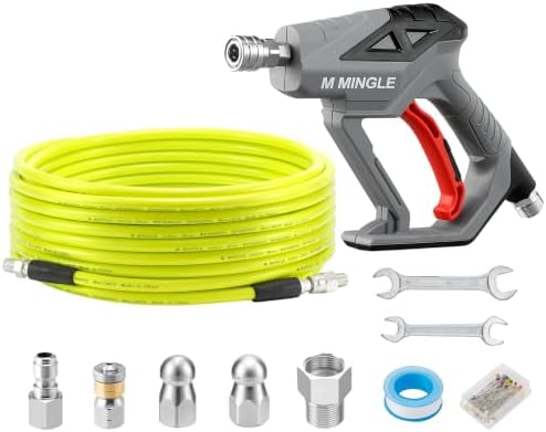 M MINGLE Sewer Jetter Kit for Pressure Washer 50 FT by MMINGLE