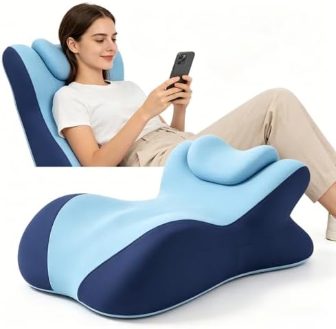 Wedge Pillow for Intimacy & Couples – Ergonomic Memory Foam for Bed, Support for Back Pain, Prone Sleeping & Reading – Breathable, Washable Cover, Beige - Image 2
