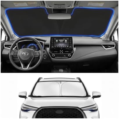 Custom Fit Windshield Sun Shade for Toyota Corolla Cross 2022-2026 by Unknown