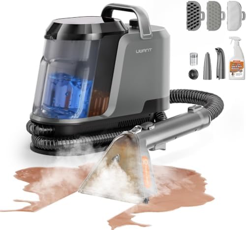 Uwant Carpet Cleaner Machine with Steam&Hot&Cold Water Models 18Kpa Powerful Suction Upholstery Cleaner Machine with Pet Pro Cleaner for Pets, Carpet Steam Cleaner Set of 1 by UWANT