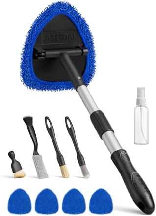 AstroAI 8pcs Windshield Cleaner Tool & Car Interior Detailing Kit by AstroAI