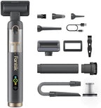 Fanttik Slim V10 APEX Cordless Car Vacuum, 4-in-1 Portable Mini Handheld Vac, Upgraded Smart Digital Display, 19kPa Suction Power, 2 Suction Modes for Small Jobs, Car, Office Desk, Keyboards (Gray) by FANTTIK%C2%AE
