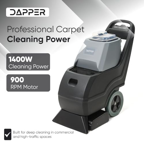 Commercial Carpet Cleaner Extractor 10-Gal Solution Tank 8-Gal Recovery Tank, 18” Cleaning Path, Low Noise Powerful Carpet Cleaner for Hotels, Offices, Large Areas & Professional Use - Image 4