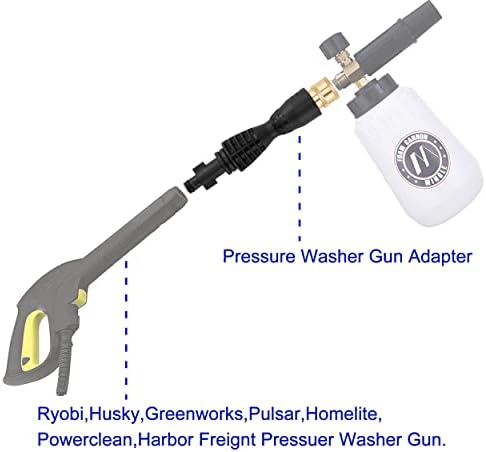 M MINGLE Foam Cannon, Compatible with Portland Husky and Ryobi Power Washer - Image 3