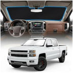 for Chevy Silverado 1500 Sun Shade Windshield Cover - Custom Fit Silverado 1500 Accessories 2014-2018 Sunshade Foldable UV Protection & Heat Shield Sun Visor Accessories by Unknown