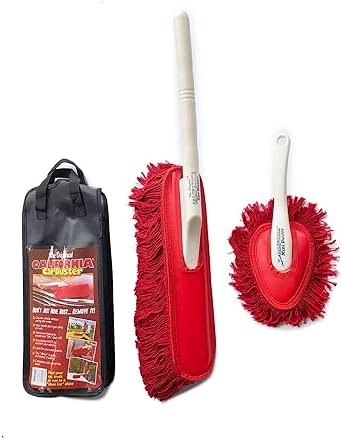 The Original California Car Duster Detailing Kit with Plastic Handle, Model Number: 62445 , Red by TheOriginalCaliforniaCarDusterCo
