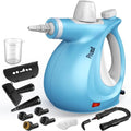 Phueut Pressurized Handheld Multi-Surface Natural Steam Cleaner with 12 pcs Accessories, Multi-Purpose Steamer for Home Use, Steamer for Cleaning Floor, Upholstery, Grout and Car (Blue) by Phueut