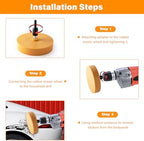 Gomake Eraser Wheel Decal Remover Tool Kit Rubber Eraser Wheel for Drill - Image 5