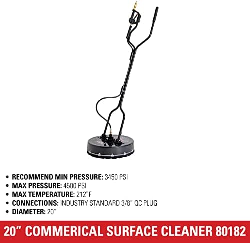 Simpson 20" Industrial Pressure Washer Surface Cleaner, Hot Water, 80182 - Image 4