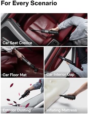 HOTO Car Vacuum Portable Cordless, Handheld Vacuum with Case, 20000Pa - Image 3