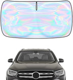 Windshield Sun Shade for Mercedes Benz GLC 2016-2026 - 4-Layer Sunshade Compatible with Mercedes Benz GLC Foldable Front Window Sunshade Sun Visor Protector Block UV Rays Keep Your Car Cooler by Unknown