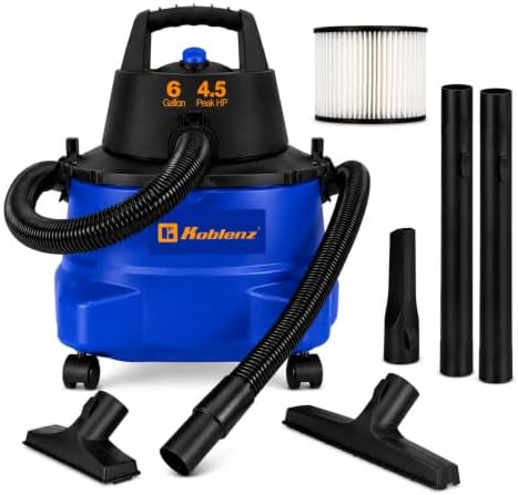 Koblenz WD-6 L212 Wet Dry Vacuum Cleaner, 6 Gallon by Koblenz