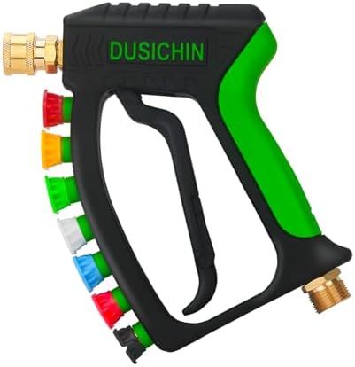 DUSICHIN Foam Cannon Pressure Washer Gun Kit 4000 PSI Double Tip Attachment, Dual-Connector Accessory Soap Cannon,Car Wash Foam Gun Snow Foam Lance 1/4 Inch Quick Connector,7 Sprayer Nozzles DUS2904 - Image 4