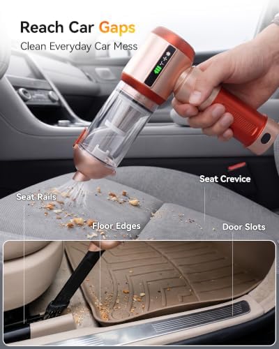Cordless Handheld Car Vacuum Cleaner 22000PA with Removable Battery - Image 5