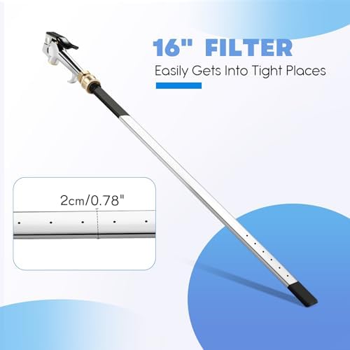 Threlaco 16" Air Filter, Radiator Cleaning Wand for High Efficiency Cooling Systems and Radiators, Water Air Cleaning Wands for Blow out Wash out Kit, Home Car Truck Power Washer Wand - Image 2