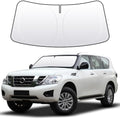 Front Windshield Sun Shade Custom Fit Compatible for Armada 2018-present Sunshade Foldable UV Ray Reflector Sun Visor Protector Accessories Shield Cover Reflective (for Armada 2018-present) by akarin