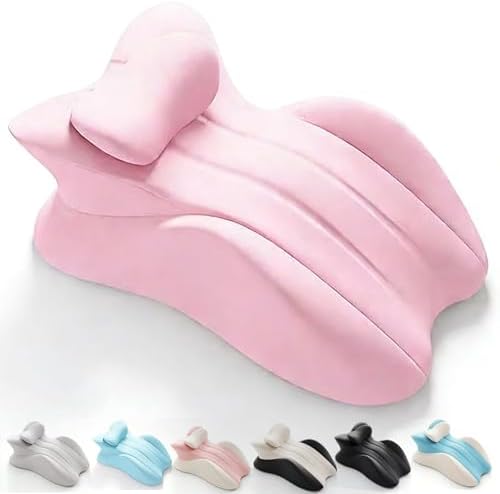 Memory Foam Ergonomic Rest Pillow, Couples Pillow for Intimacy 27 Degree, Reading Pillows for Sleeping, Enjoy Pain-Free Intimacy Again, Ideal for Massage Back Pain(Pink) by Unknown