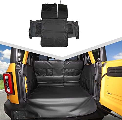 Jimen Compatible with Ford Bronco 4 Door 2021-2023, Pet Trunk Cargo Liner, Waterproof Cargo Cover Dog Mat Protector by Jimen