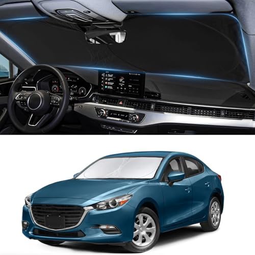 Custom Fit Mazda 3 Windshield Sunshade for Mazda 3 2019-2024 2025 2026 by INSAUTO