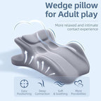 Adult Intimacy Wedge Pillow – 27° Ergonomic Support Cushion for Couples, Premium Memory Foam, Soft Skin-Friendly Cover, Anti-Slip Base,Blue - Image 2