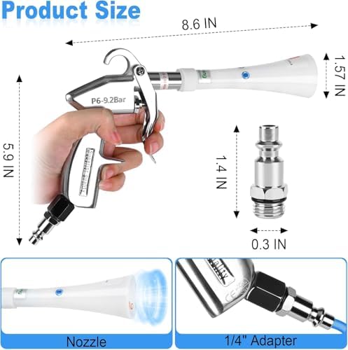 Tornado Car Cleaning Gun for Car Detailing Detailing Tool - High Pressure Air Gun Dry Cleaning Gun Used in Conjunction with Air Compressor - Image 4