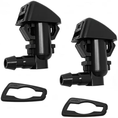 Front Windshield Washer Nozzle Kit fit for 2008 2009 2010 Ford Super Duty F-250 F-350 F-450 F-550 Replaces # 7C3Z-17603-A 7C3Z-17K605-A Wiper Fluid Washer Nozzle Spray Jet by YIENAKFUNAutoPart