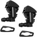 Front Windshield Washer Nozzle Kit fit for 2008 2009 2010 Ford Super Duty F-250 F-350 F-450 F-550 Replaces # 7C3Z-17603-A 7C3Z-17K605-A Wiper Fluid Washer Nozzle Spray Jet by YIENAKFUNAutoPart