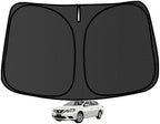 Sentra Customized Windshield Sun Shade for 2013 2014 2015 2016 2017 2018 2019 Sentra S/SV/SR Front Window Sunshade Visor Protector Foldable Blocks UV Rays Keep Car Cooler Accessories by aatoppus