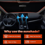 Foldable Front Windshield Sunshade fit for Nissan Rogue 2021-2026 - Image 4