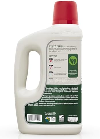 Hoover Pure Essentials Carpet Cleaner Solution, 50 oz., Fresh Rain Scent - Image 2