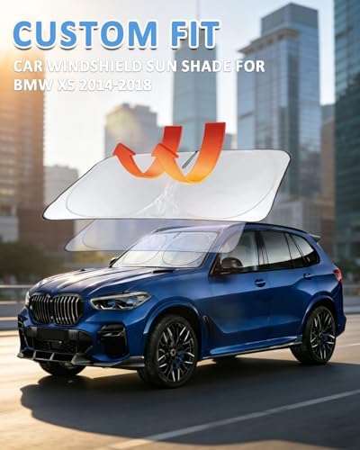 Sunshade for X5 Windshield Sun Shade for BMW X5 2014-2018 Accessories Foldable Front Window Shield Cover Sun Visor Protector Block UV Rays - Image 2