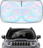 Windshield Sun Shade for Jeep Renegade 2015-2024 - 4 Layers SunShade Compatible with Jeep Renegade Foldable Front Window Sunshade Sun Visor Protector Block UV Rays Keep Your Car Cooler Car Accessories by Unknown