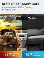 Proadsy Custom Fit 2007-2011 Toyota Camry Windshield Sun Shade, Blocks Heat - Image 2