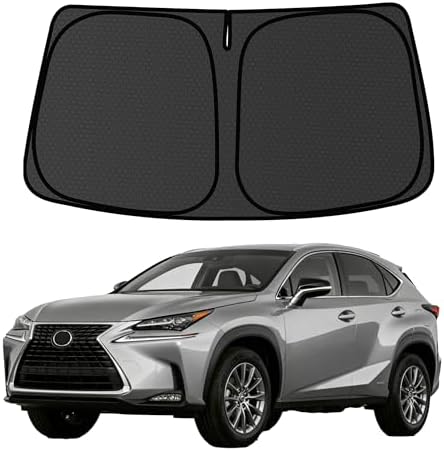 NX Windshield Sun Shade for NX 2015-2021 Sun Shade Windshield NX300h NX300 NX200t Blocks UV Rays Accessories,1:1 Custom Foldable Front Window Sunshade Visor,Keeps Your Car Cooler by Achaltiza