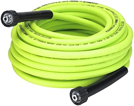Flexzilla Pressure Washer Replacement Hose, 5/16 in. x 50 ft., 3100 PSI, M22 Fittings, No-Kink, Lightweight, ZillaGreen by Flexzilla