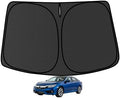Civic Customized Windshield Sun Shade for 2016 2017 2018 2019 2020 2021 Civic Front Window Sunshade Visor Protector Foldable Blocks UV Rays Keep Car Cooler Accessories by aatoppus