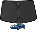 Civic Customized Windshield Sun Shade for 2016 2017 2018 2019 2020 2021 Civic Front Window Sunshade Visor Protector Foldable Blocks UV Rays Keep Car Cooler Accessories by aatoppus