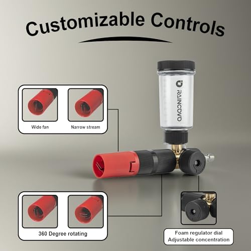 Raincovo Pure Pro Foam Cannon for Pressure Washer, Adjustable Nozzle - Image 3