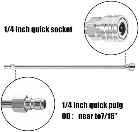M MINGLE Pressure Washer Extension Wand, Power Washer Lance, 17 Inch - Image 2