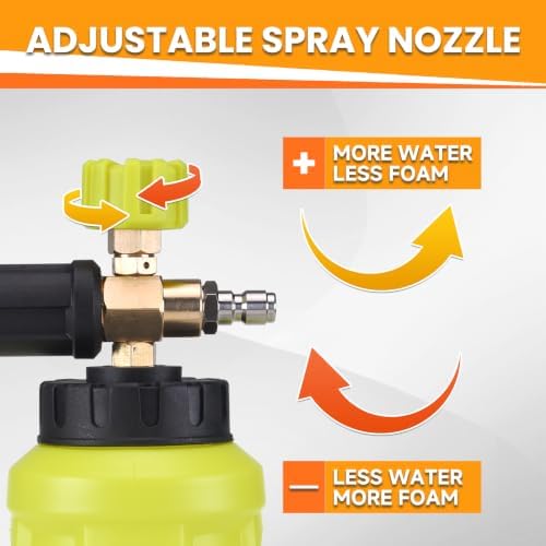 M MINGLE Pressure Washer Foam Cannon Kit, Car Wash Brush with Long Handle - Image 3