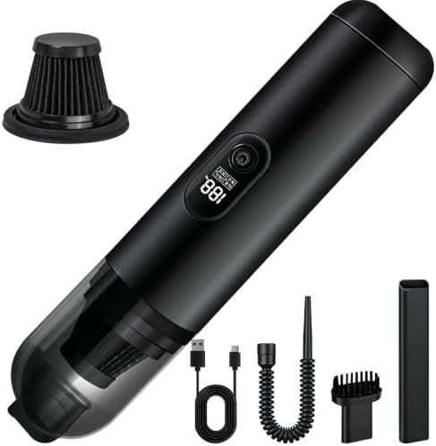 2 in 1 Cordless Handheld Car Vacuum, 18000PA Portable Mini Vacuum Cleaner by PEGOVO