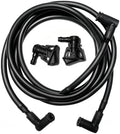 Windshield Washer Hose Jet fluid Spray Nozzles repair kit Compatible with 2013-2019 Wrangler JK JKU, 2013-2017 Jeep Wrangler Replaces 68197414AB, 68164356AB Windshield Washer Hose by YIENAKFUNAutoPart