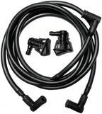 Windshield Washer Hose Jet fluid Spray Nozzles repair kit Compatible with 2013-2019 Wrangler JK JKU, 2013-2017 Jeep Wrangler Replaces 68197414AB, 68164356AB Windshield Washer Hose by YIENAKFUNAutoPart